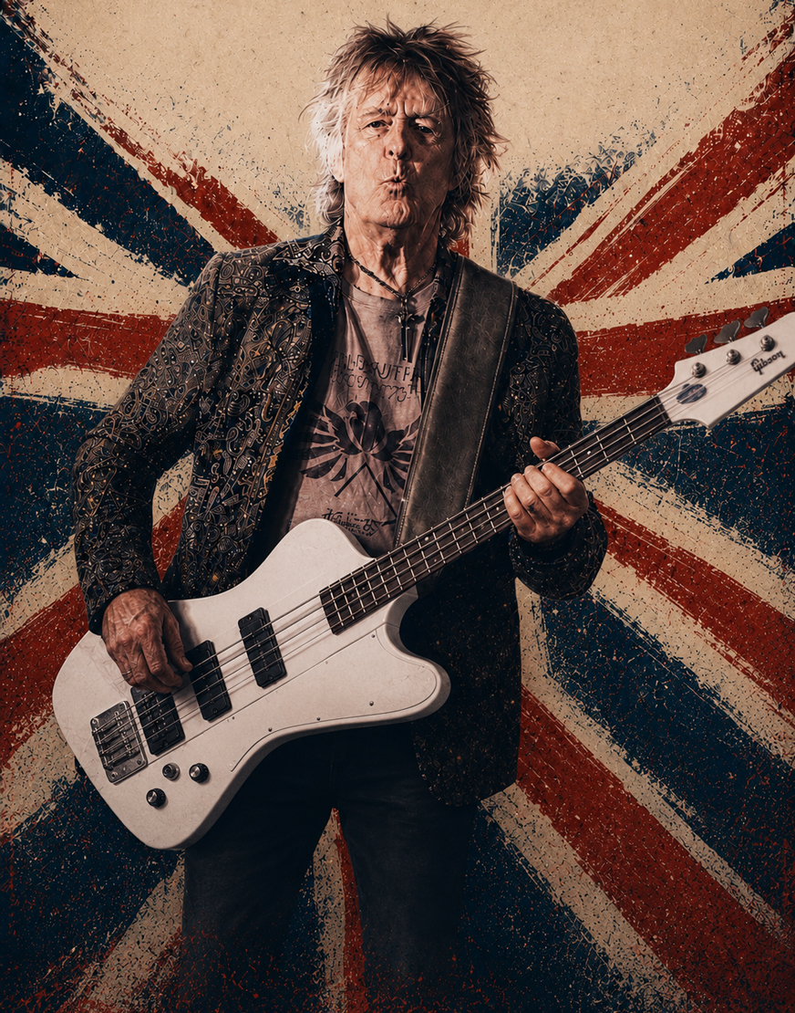 Martin Turner playing bass